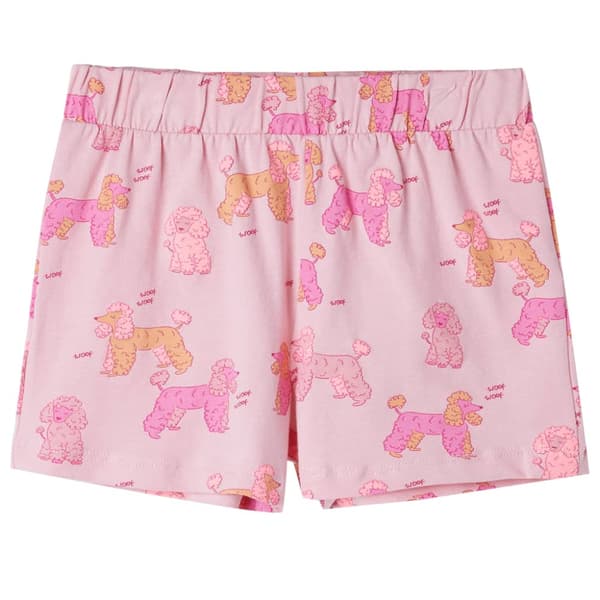 Barnpyjamas med korta ärmar ljusrosa 92