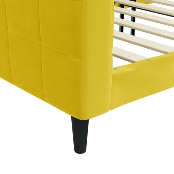 Dagbädd gul 90x200 cm sammet