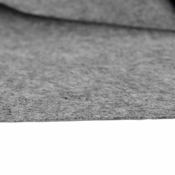 Bottenmatta ljusgrå Ø306 cm polyester geotextil