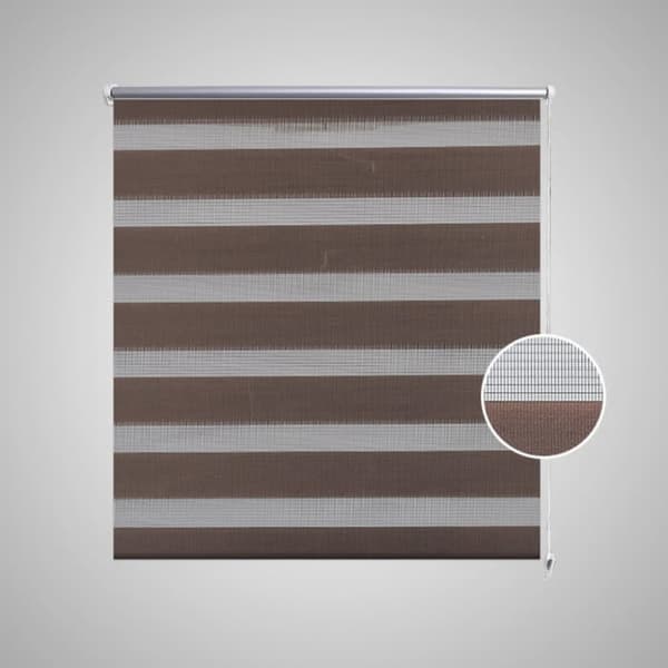 Zebragardin 80,9x150 cm Tygbredd 76,7 cm kaffe