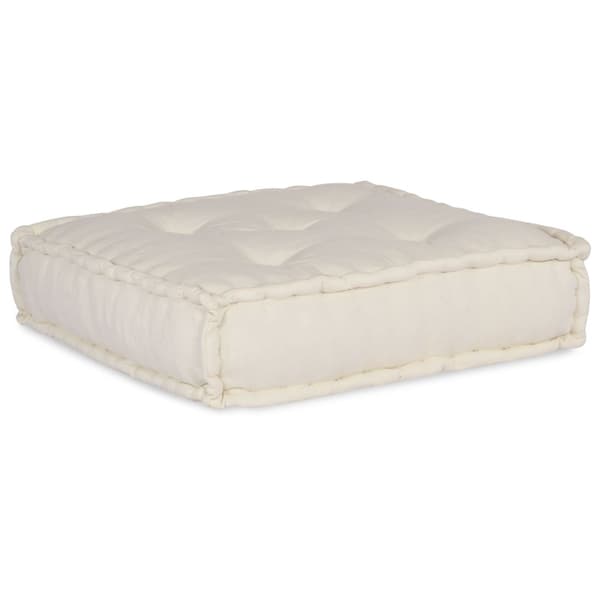 Modulsofa enhet 4 pcs Gräddvit Tyg