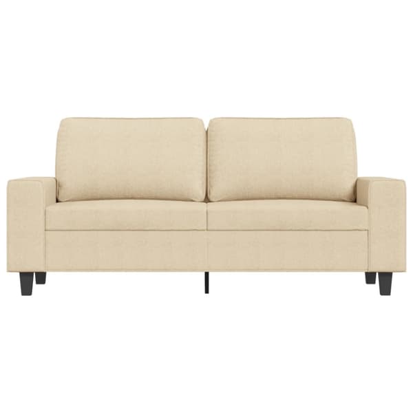 2-sitssoffa gräddvit 140 cm tyg