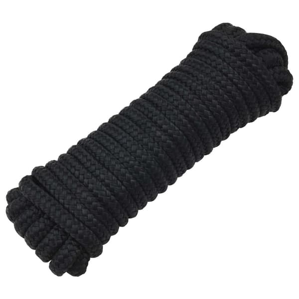 Båtsnöre 15 m 1 Svart Polyester