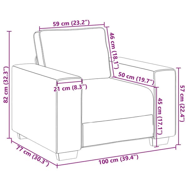 Soffa 3 st Beige Linnenblandad tyg