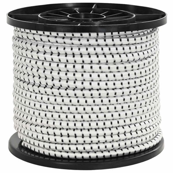 Bungee-rep 10 mm Svart och Vitt PP och gummi