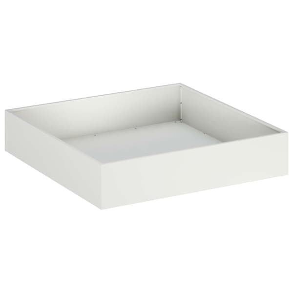 Trädgårdsplanterare Vit 80 x 80 x 20 cm Kallvalsat stål