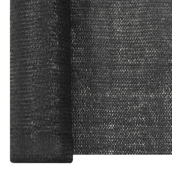 Insynsskyddsnät svart 1,2x10 m HDPE 150 g/m²