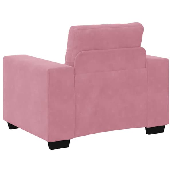 Soffstol rosa 100x78x80 cm sammet