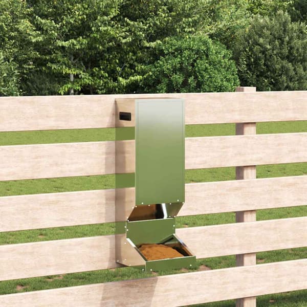 Rådjur Foderautomat Silver 28 x 30 x 80 cm Galvaniserat Stål
