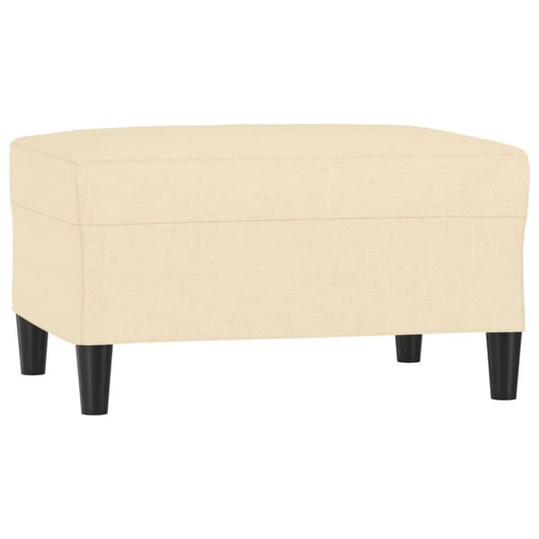 Fotpall gräddvit 70x55x41 cm tyg