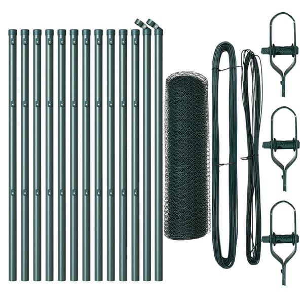 Stängselstolpe Grön 25 x 0,5 m (25 mm mesh) Stål