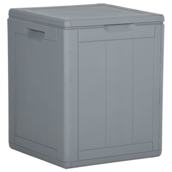 Dynbox 90 liter grå PP-träliknande
