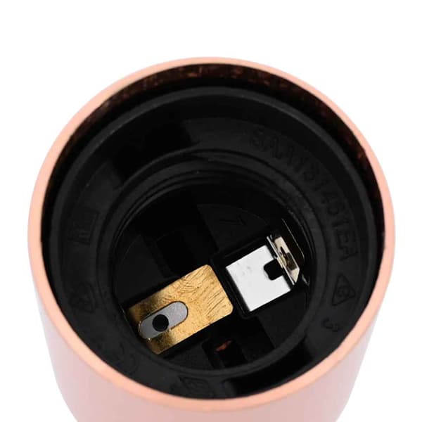 Lamphållare 2 st roséguld E27