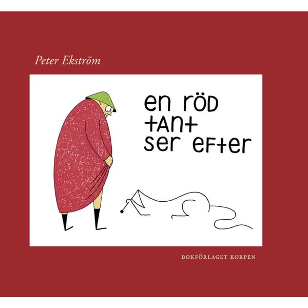 En röd tant ser efter (inbunden)