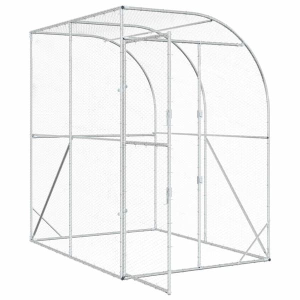 Hönsgård Silver 200 x 200 x 215 cm Galvaniserat stål