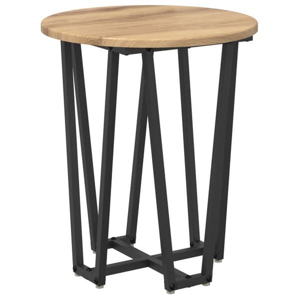Sidobordsset 2 pcs Artisan Ek och Svart