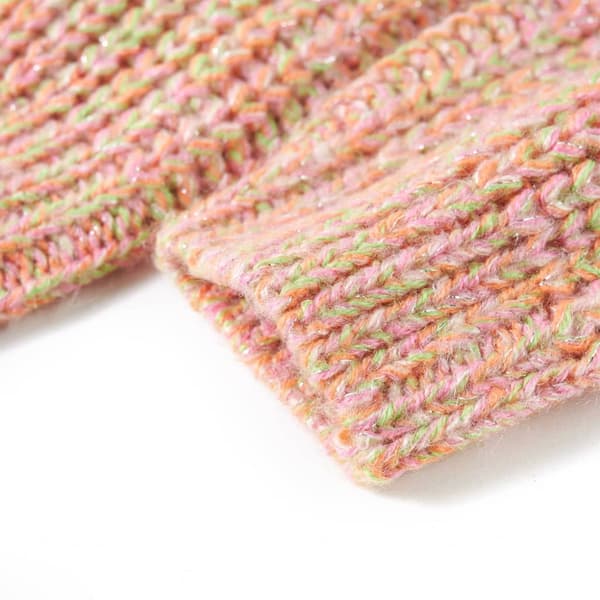 Stickad tröja för barn mjuk rosa 128