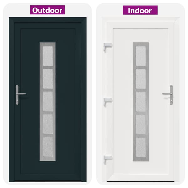 Framdörr Antracit 108 x 208 cm PVC
