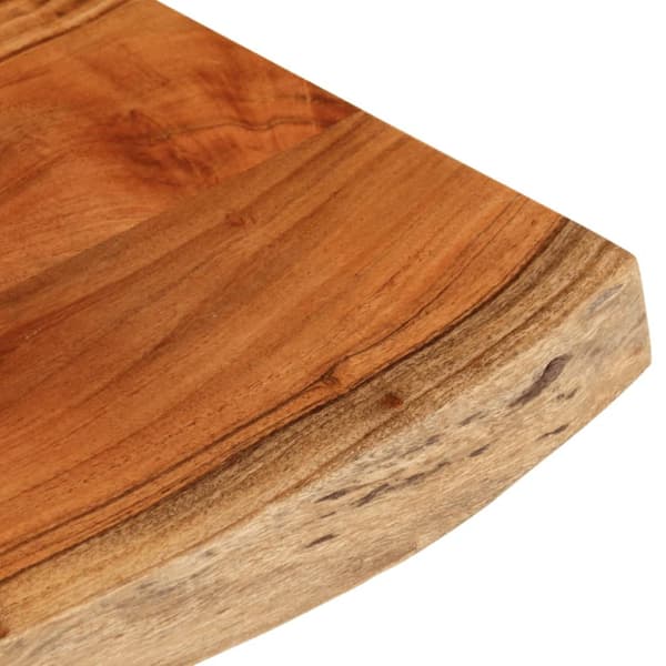 Bordsskiva 80x40x3,8 cm rektangulär massiv akacia rustik kant