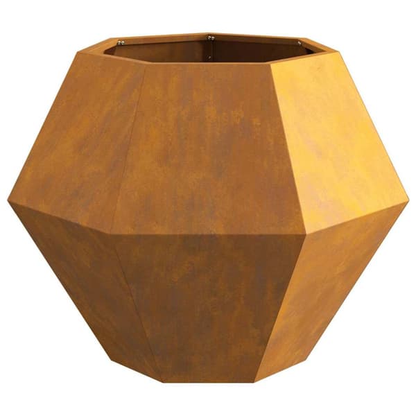 Planteringskärl 2 pcs Rostig 75 x 75 x 60 cm