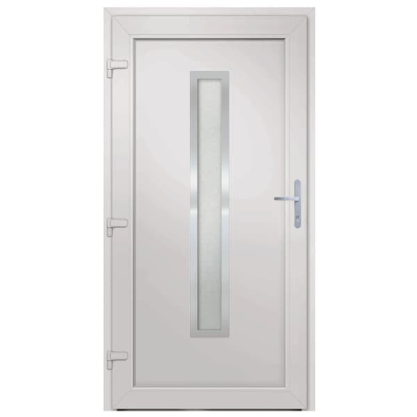 Ytterdörr vit 98x208 cm PVC