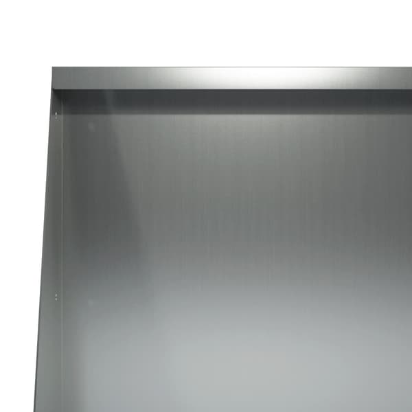 Stödvägg 2 st 80 x 12 x 50 cm Galvaniserat stål Silver