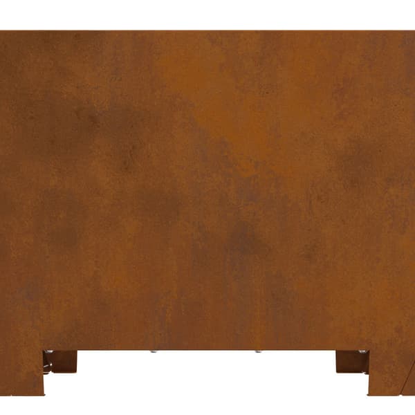 Eldstad Brun 60 x 60 x 30 cm Väderstål