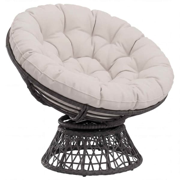 Papasan-kudde VIANEN 100% Polyester Vit Ø 100 x 12 cm