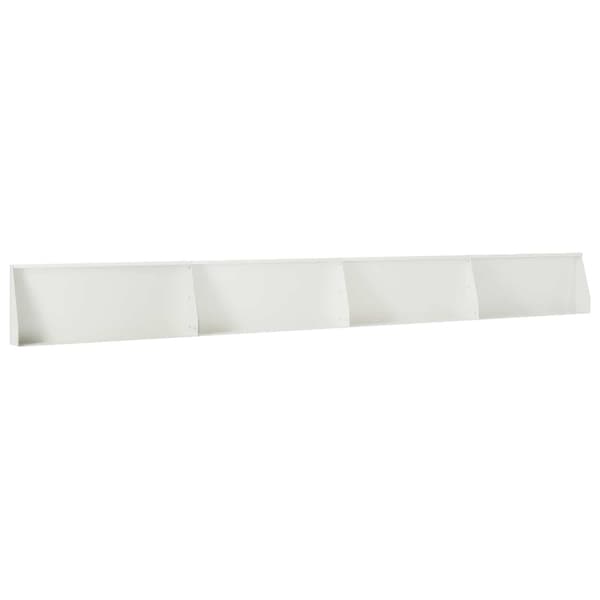 Stödvägg 4 st 100 x 12 x 40 cm Stål Vit