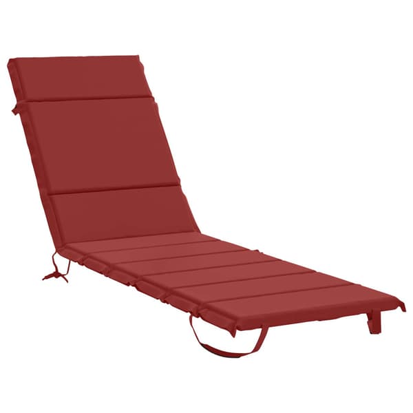 Solstol Kudde GEMERT 100% Polyester Vinröd 200 x 50 x 3 cm