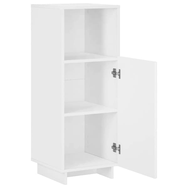 Badrumsskåp Vit högglans 36,5 x 38 x 95 cm Konstruerat trä