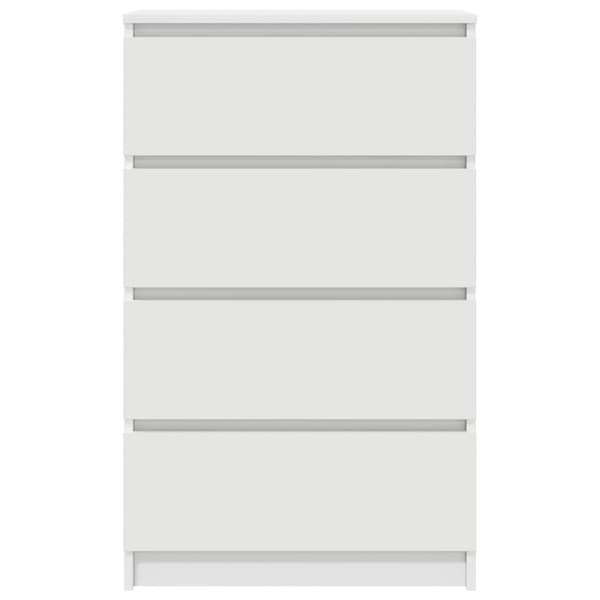 Byrå vit 60x35x98,5 cm konstruerat trä