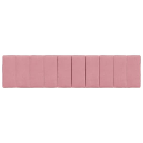 Headboard Cushion "Hanko" Pink 200 cm Velvet