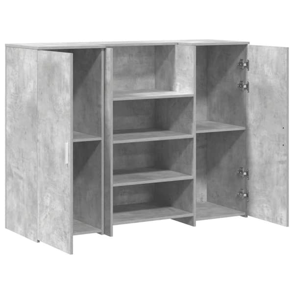 Receptionsdisk betonggrå 135x50x103,5 cm konstruerat trä