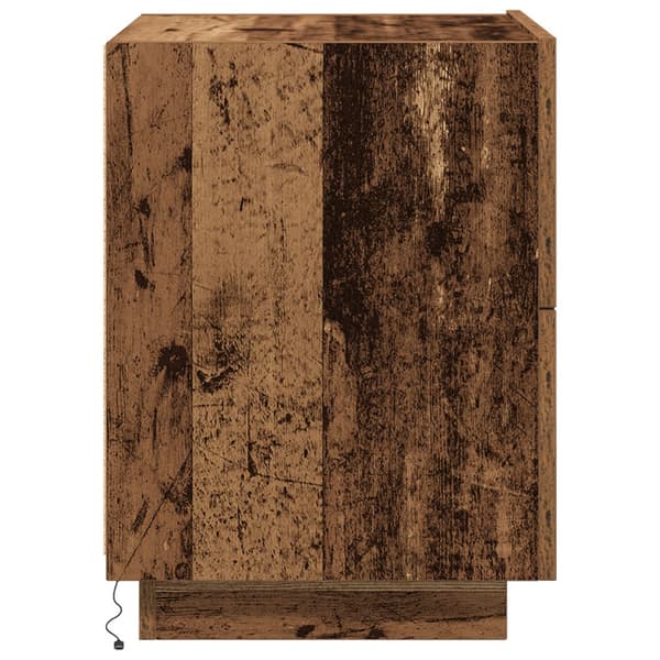 Nattduksbord Gammalt trä 45 x 40 x 55 cm Konstruerat trä