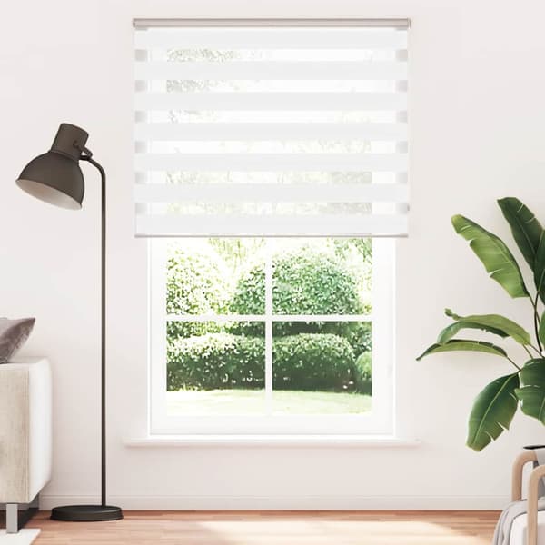 Rullgardin zebra vit 145x230 cm tyg bredd 140,9 cm polyester