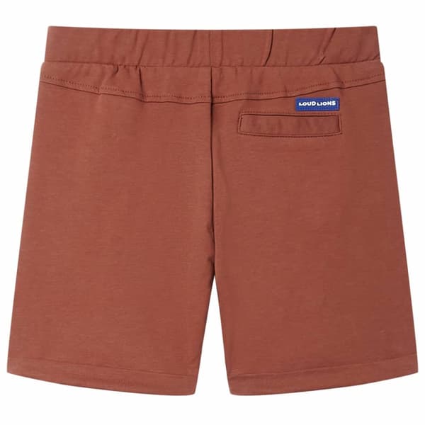 Barnshorts med snöre brun 128