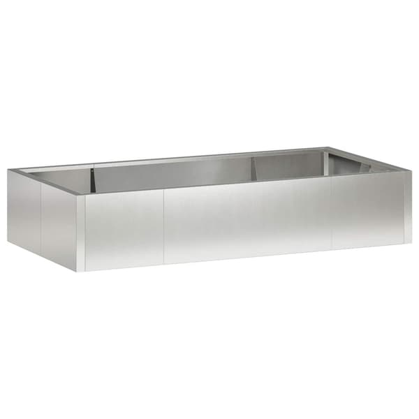 Stödvägg 6 st 200 x 100 x 40 cm Rostfritt stål Silver