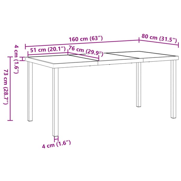Trädgårdsmöbelset 5 pcs Beige Pulverlackerat stål