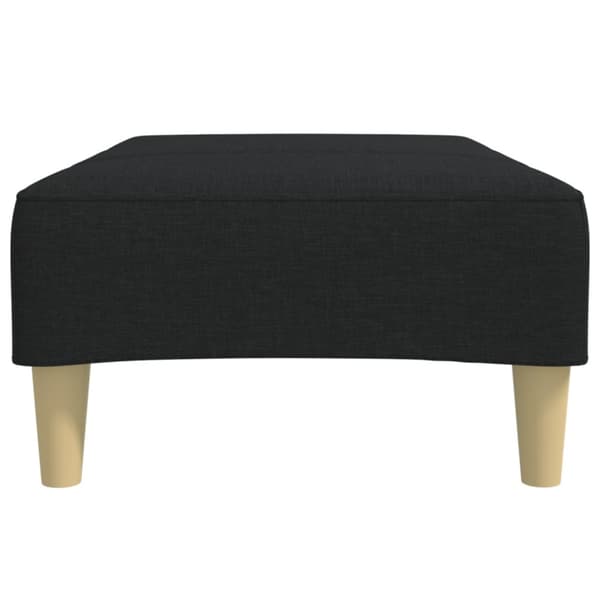 Fotpall svart 77x55x31 cm tyg