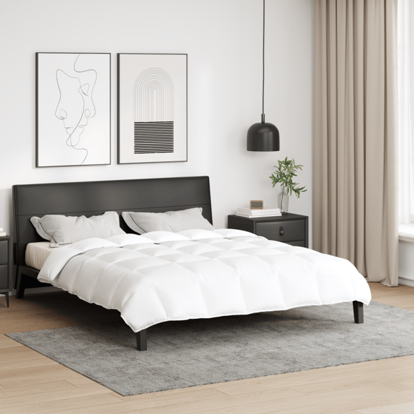 Duntäcke Vit 240 x 200 cm Fjäder