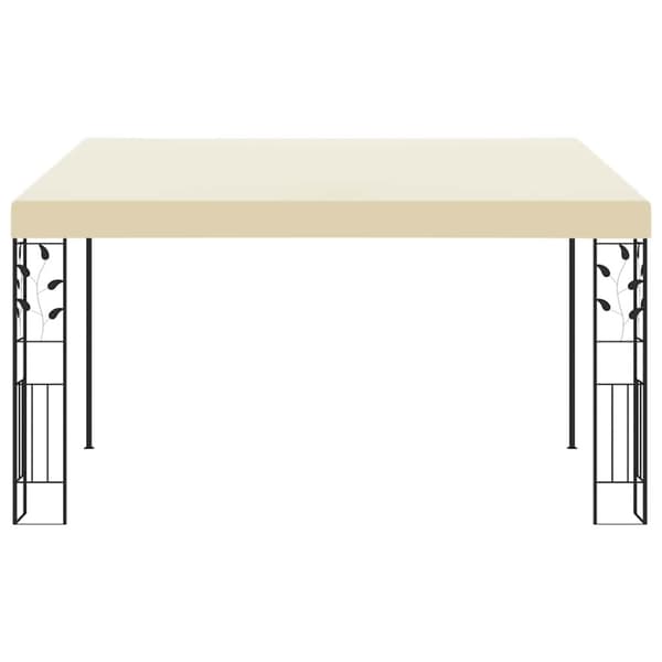 Väggmonterad paviljong 4x3x2,5 m gräddvit