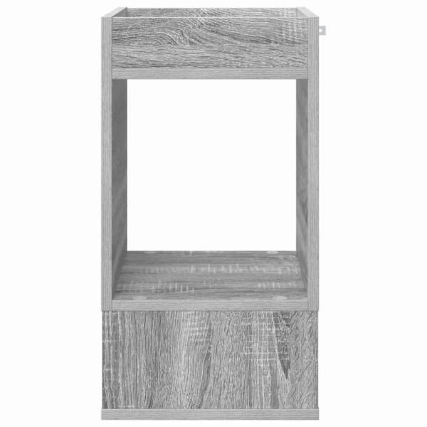 Sidobord 2 pcs Grå Sonoma 30 x 30 x 56 cm Konstruerat trä