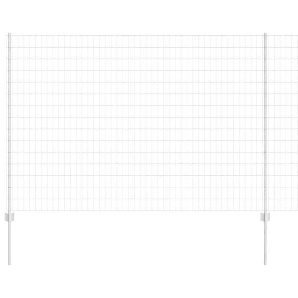 Stängsel med stolpe Silver 1,5 x 10 m Stål