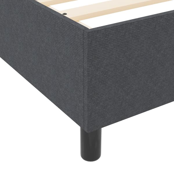 Bäddfjäder Mörkgrå och vit 90 x 190 cm Kordread tyg
