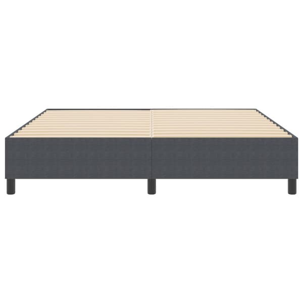 Plattform sängram Mörkgrå 180 x 200 cm Kordread tyg