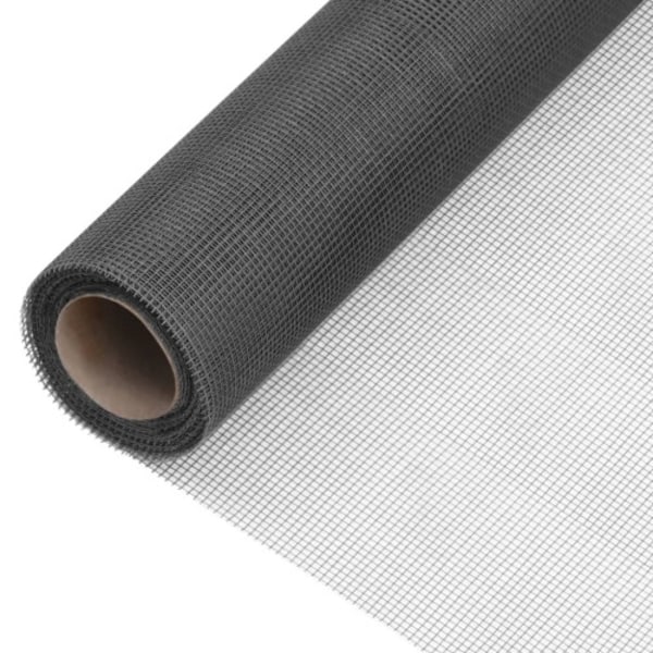 Insektsnät glasfiberplast 112x1000 cm svart
