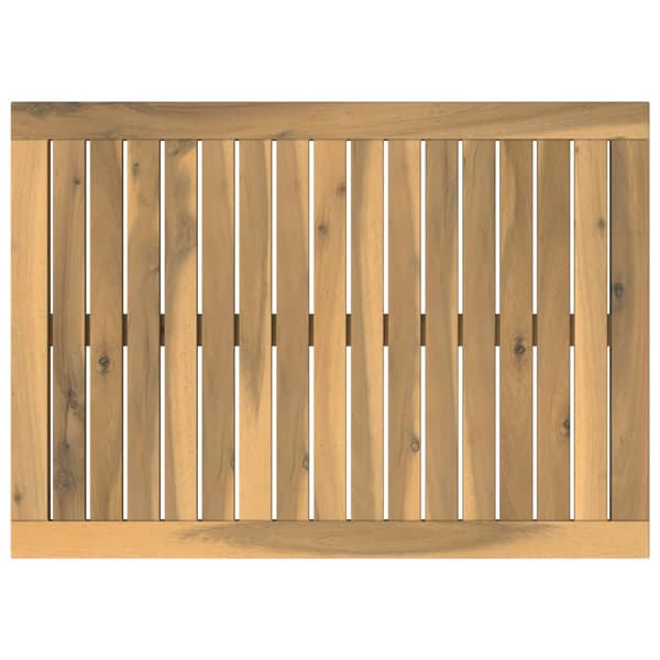 Bordsskiva 68,5 x 49 x 2 cm Rektangulär Massivt Akaciaträ Vit