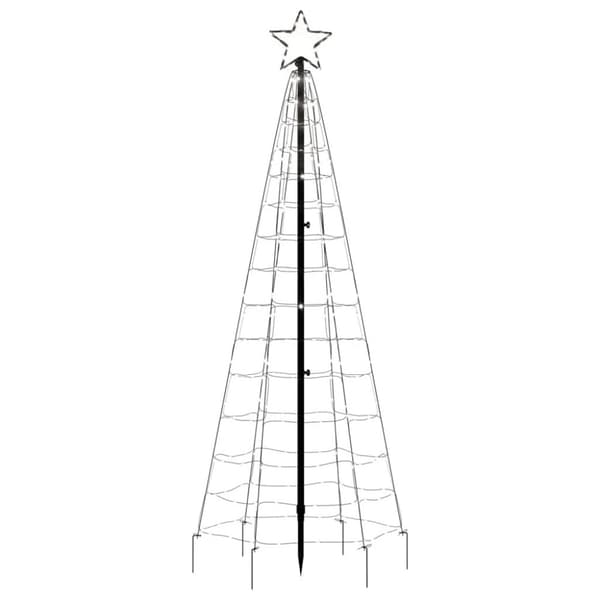 LED julgran med spikar 220 LED kallvit 180 cm