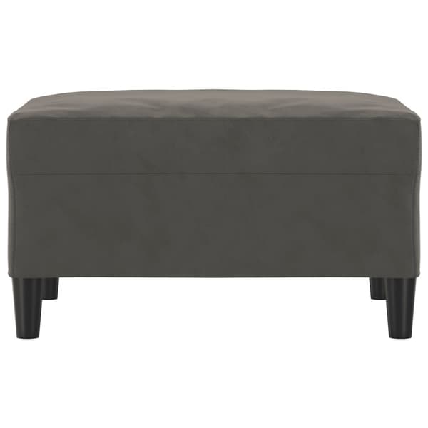 Fotpall mörkgrå 70x55x41 cm sammet